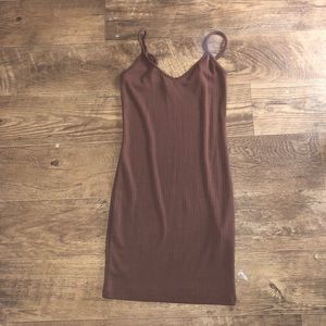 Forever 21 brown bodycon dress size:S